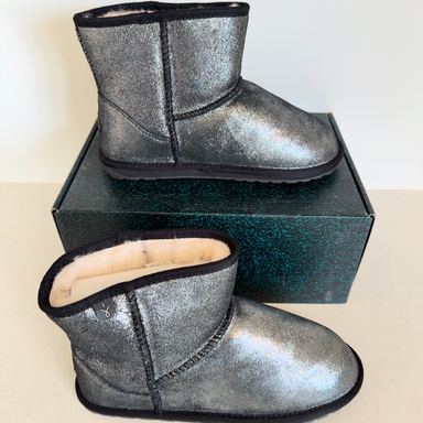 EMU Australia · EMU Australia Botines Mini Metalizados · Gris, Negro